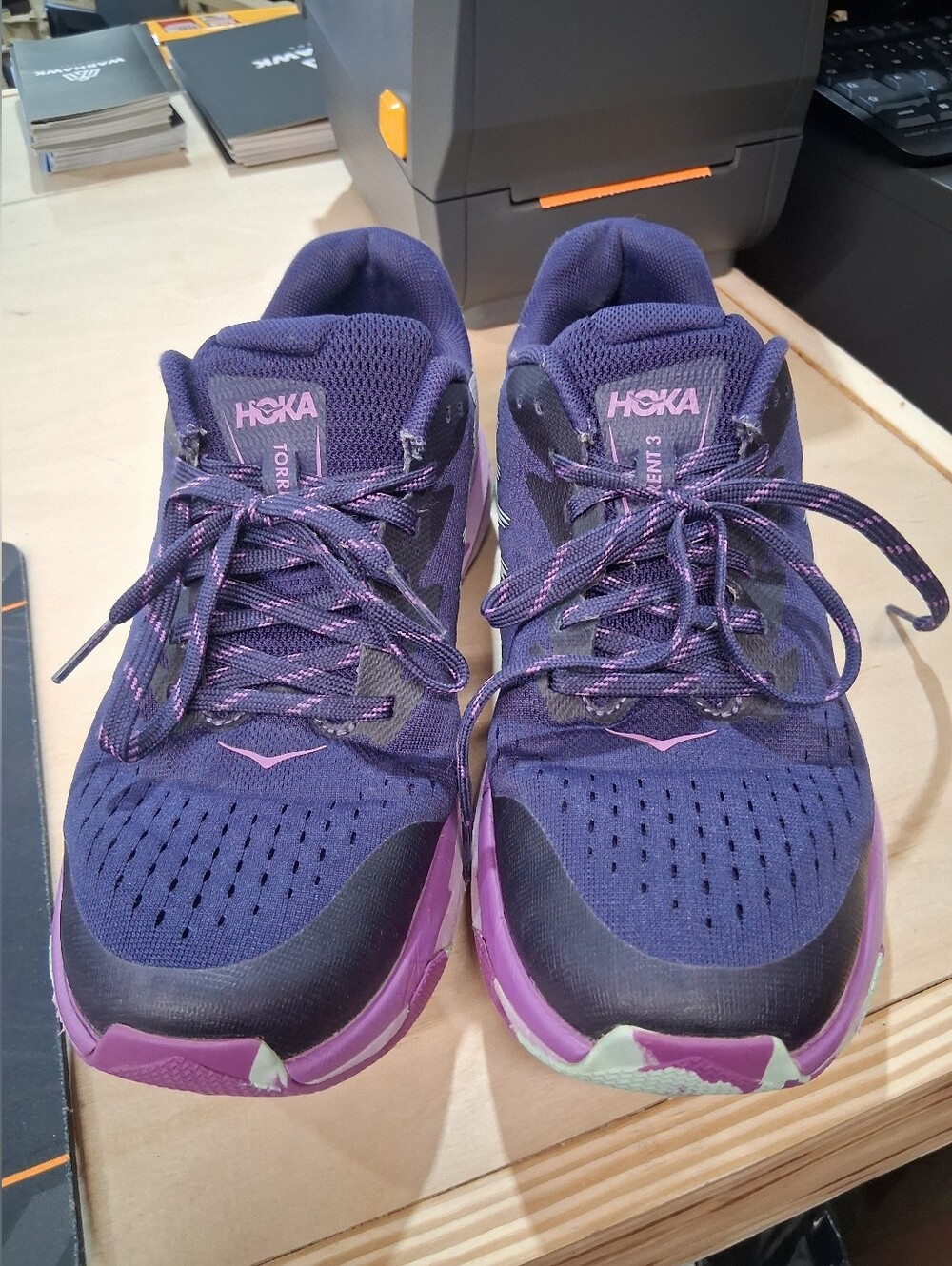 Hoka Women's Purple and Pink Torrent 3 Trail Sneakers
